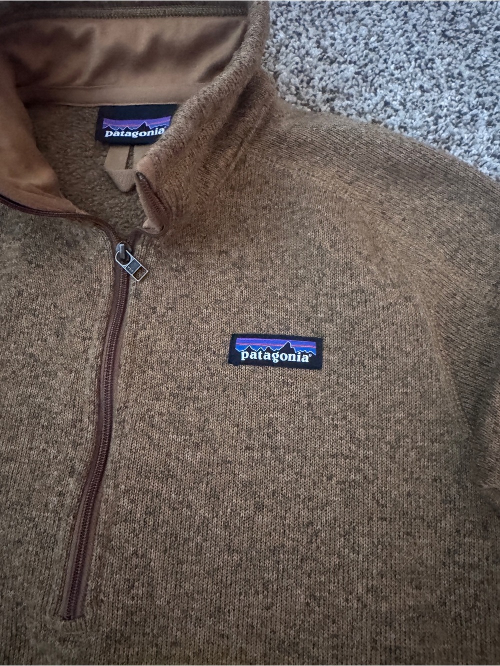 Women’s Patagonia Brown Quarter-Zip “Better Sweater” Fleece Pullover